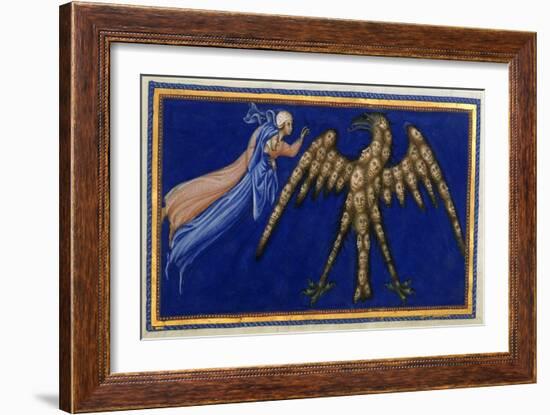 Dante and Beatrice Before the Eagle Of Justice-Dante Alighieri-Framed Giclee Print