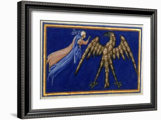 Dante and Beatrice Before the Eagle Of Justice-Dante Alighieri-Framed Giclee Print