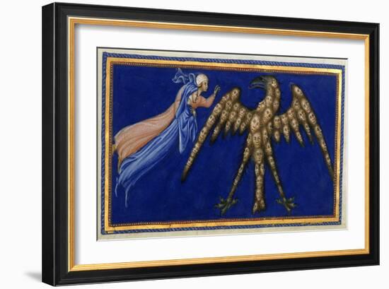 Dante and Beatrice Before the Eagle Of Justice-Dante Alighieri-Framed Giclee Print