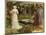 Dante and Beatrice, C.1916-17 (Oil on Canvas)-John William Waterhouse-Mounted Giclee Print