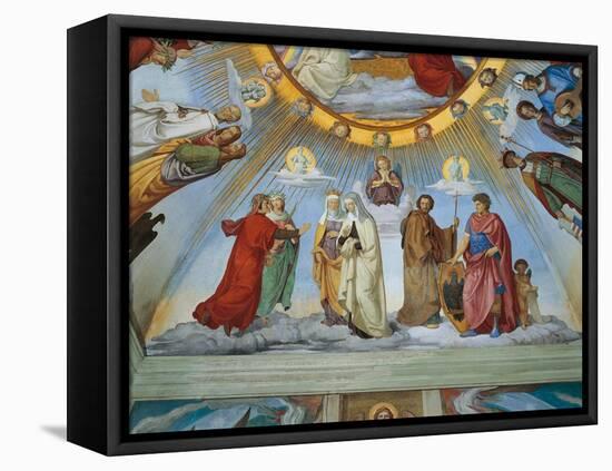 Dante and Beatrice Speak to Piccarda and Constance-Philipp Veit-Framed Premier Image Canvas