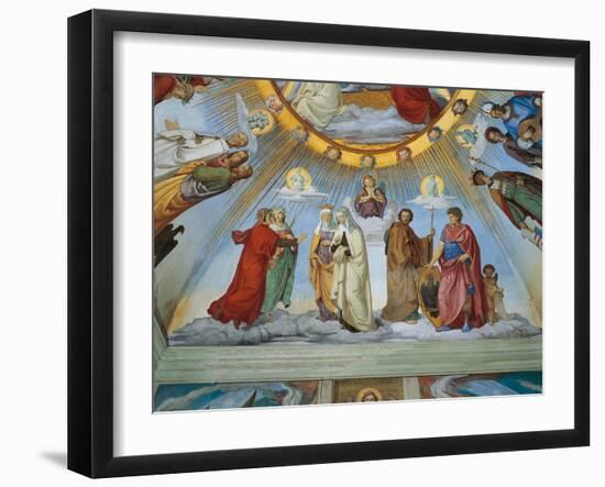 Dante and Beatrice Speak to Piccarda and Constance-Philipp Veit-Framed Giclee Print