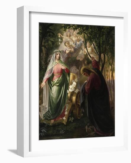 Dante and Beatrice-Carl Wilhelm Friederich Oesterly-Framed Giclee Print