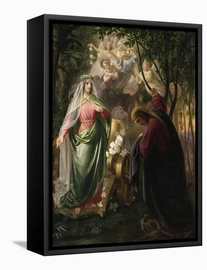 Dante and Beatrice-Carl Wilhelm Friederich Oesterly-Framed Premier Image Canvas