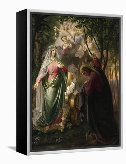 Dante and Beatrice-Carl Wilhelm Friederich Oesterly-Framed Premier Image Canvas