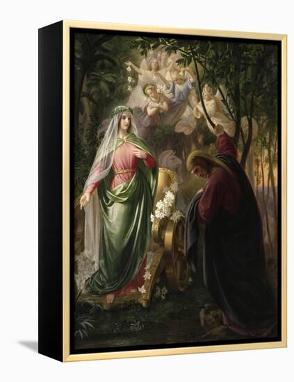 Dante and Beatrice-Carl Wilhelm Friederich Oesterly-Framed Premier Image Canvas