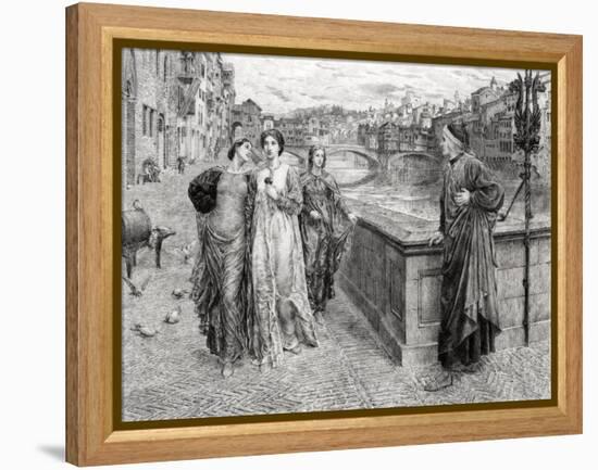 Dante and Beatrice-null-Framed Stretched Canvas