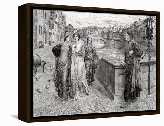 Dante and Beatrice-null-Framed Stretched Canvas