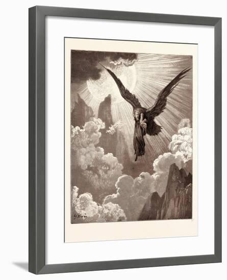 Dante and the Eagle-Gustave Dore-Framed Giclee Print