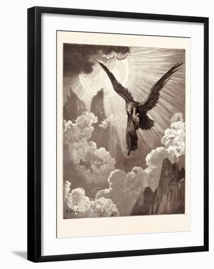 Dante and the Eagle-Gustave Dore-Framed Giclee Print