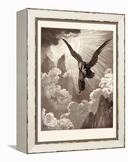 Dante and the Eagle-Gustave Dore-Framed Premier Image Canvas