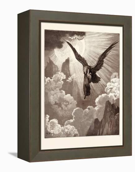 Dante and the Eagle-Gustave Dore-Framed Premier Image Canvas