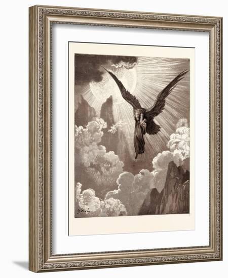 Dante and the Eagle-Gustave Dore-Framed Giclee Print
