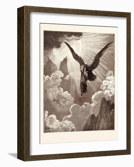 Dante and the Eagle-Gustave Dore-Framed Giclee Print