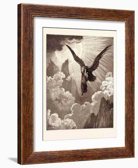 Dante and the Eagle-Gustave Dore-Framed Giclee Print