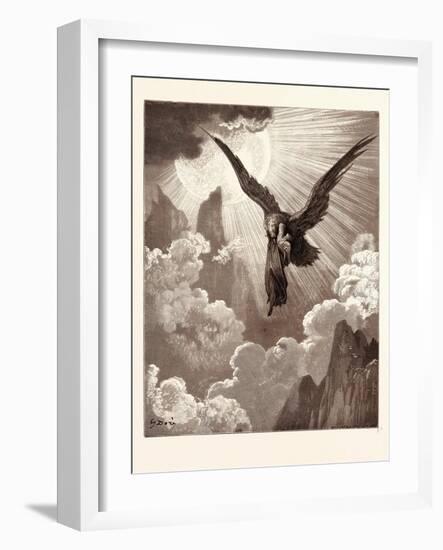 Dante and the Eagle-Gustave Dore-Framed Giclee Print