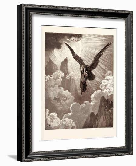 Dante and the Eagle-Gustave Dore-Framed Giclee Print