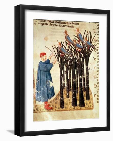 Dante and the Souls Transformed into Birds, from 'The Divine Comedy' by Dante Alighieri (1265-1321)-Italian-Framed Giclee Print