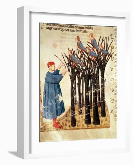 Dante and the Souls Transformed into Birds, from 'The Divine Comedy' by Dante Alighieri (1265-1321)-Italian-Framed Giclee Print