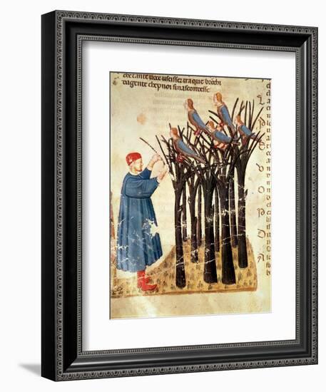 Dante and the Souls Transformed into Birds, from 'The Divine Comedy' by Dante Alighieri (1265-1321)-Italian-Framed Giclee Print