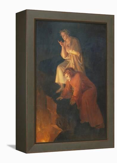 Dante and Virgil, 1855-Rafael Flores-Framed Premier Image Canvas