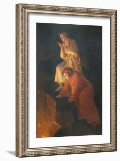 Dante and Virgil, 1855-Rafael Flores-Framed Giclee Print