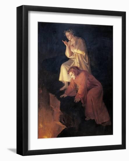 Dante and Virgil, 1855-Rafael Flores-Framed Giclee Print