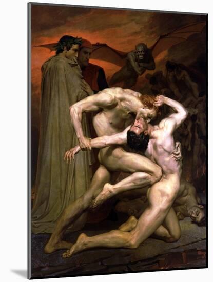 Dante and Virgil in Hell, 1850-William Adolphe Bouguereau-Mounted Giclee Print