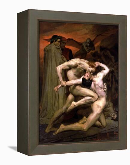 Dante and Virgil in Hell, 1850-William Adolphe Bouguereau-Framed Premier Image Canvas