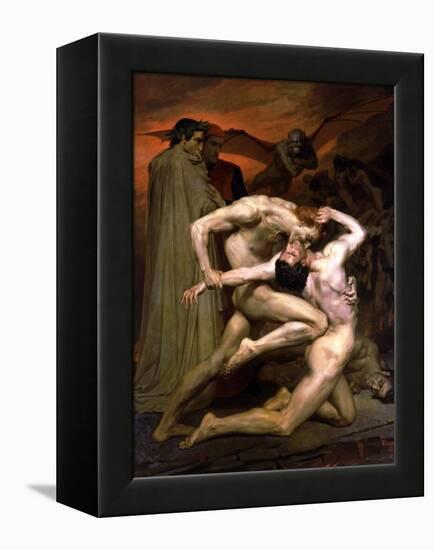 Dante and Virgil in Hell, 1850-William Adolphe Bouguereau-Framed Premier Image Canvas