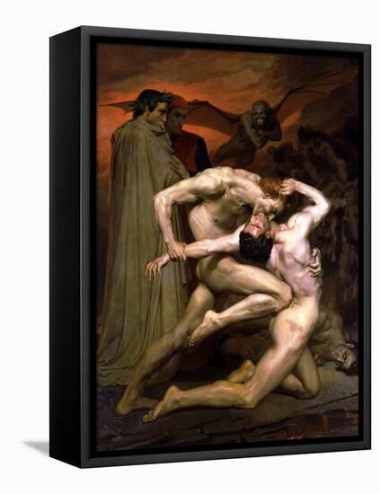 Dante and Virgil in Hell, 1850-William Adolphe Bouguereau-Framed Premier Image Canvas