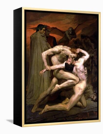 Dante and Virgil in Hell, 1850-William Adolphe Bouguereau-Framed Premier Image Canvas