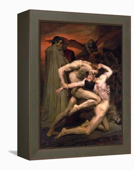 Dante and Virgil in Hell, 1850-William-Adolphe Bouguereau-Framed Premier Image Canvas