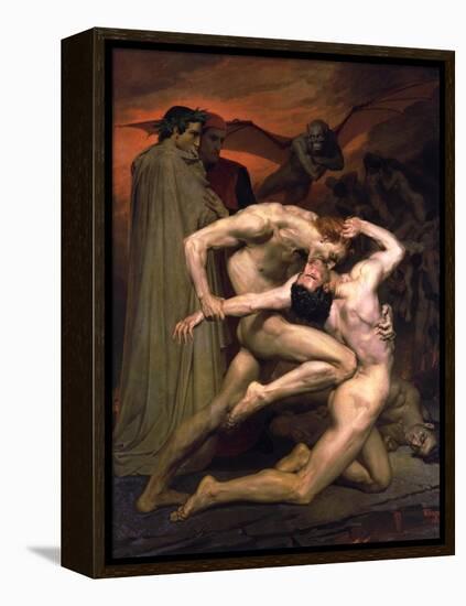 Dante and Virgil in Hell, 1850-William-Adolphe Bouguereau-Framed Premier Image Canvas