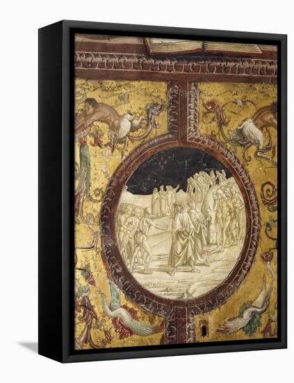 Dante and Virgil in Hell, Scene from Divine Comedy-Dante Alighieri-Framed Premier Image Canvas
