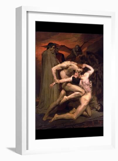 Dante and Virgil in Hell-William Adolphe Bouguereau-Framed Premium Giclee Print