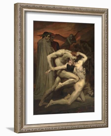 Dante and Virgil in Hell-William-Adolphe Bouguereau-Framed Giclee Print