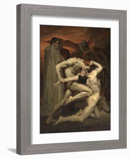 Dante and Virgil in Hell-William-Adolphe Bouguereau-Framed Giclee Print