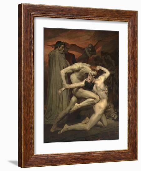 Dante and Virgil in Hell-William-Adolphe Bouguereau-Framed Giclee Print