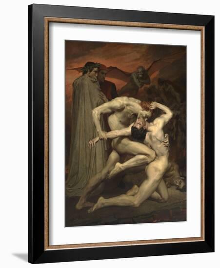 Dante and Virgil in Hell-William-Adolphe Bouguereau-Framed Giclee Print