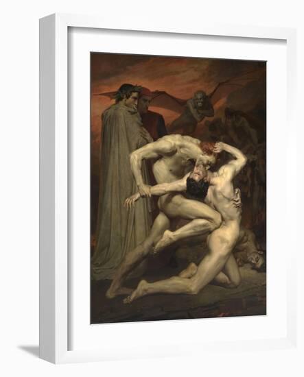 Dante and Virgil in Hell-William-Adolphe Bouguereau-Framed Giclee Print