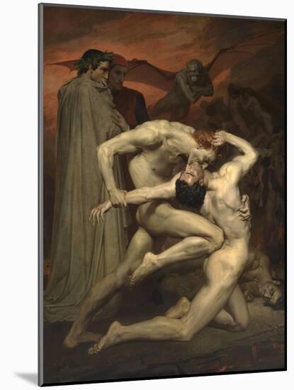 Dante and Virgil in Hell-William-Adolphe Bouguereau-Mounted Giclee Print