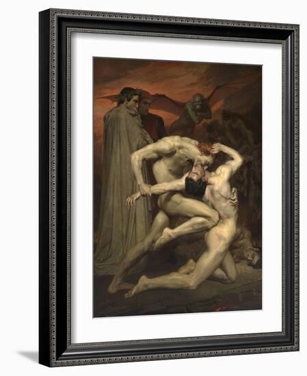 Dante and Virgil in Hell-William-Adolphe Bouguereau-Framed Giclee Print