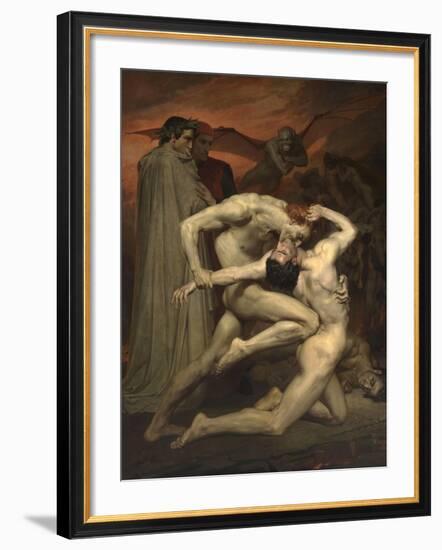 Dante and Virgil in Hell-William-Adolphe Bouguereau-Framed Giclee Print