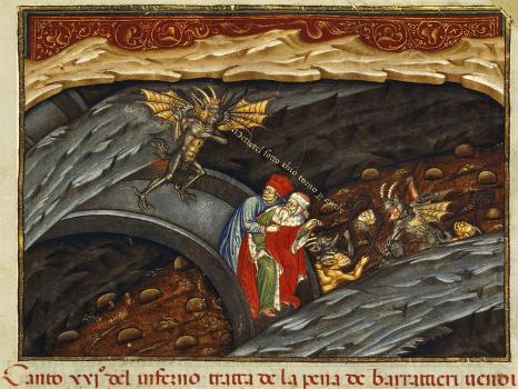 Inferno, Canto 2 : Beatrice and Virgil, illustration from The