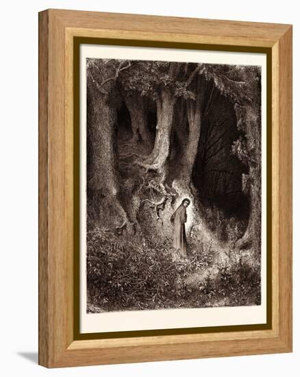 Dante in the Gloomy Wood-Gustave Dore-Framed Premier Image Canvas