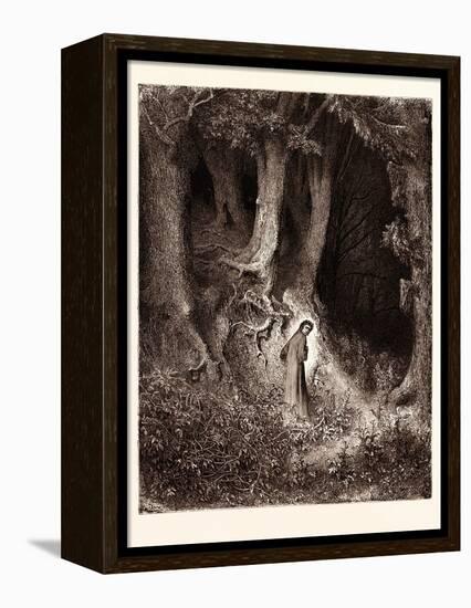 Dante in the Gloomy Wood-Gustave Dore-Framed Premier Image Canvas