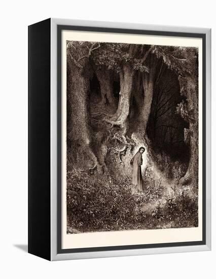 Dante in the Gloomy Wood-Gustave Dore-Framed Premier Image Canvas