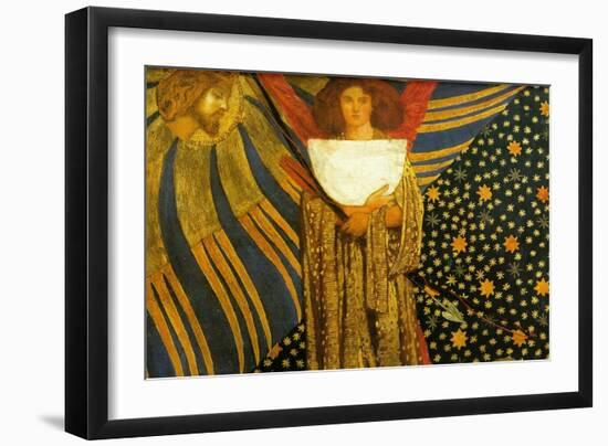 Dante's Amore-Dante Gabriel Rossetti-Framed Art Print