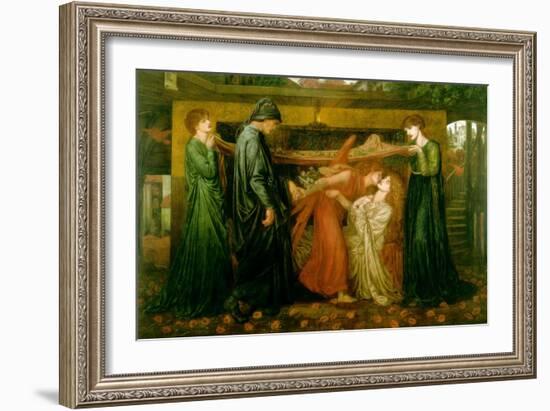 Dante's Dream at the Time of the Death of Beatrice-Dante Gabriel Rossetti-Framed Art Print